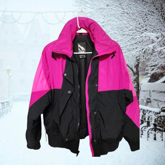 Vintage 1980's Serac Retro Color-Block Winter Ski Jacket EUC No Callouts - Picture 8 of 8